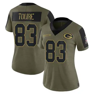 Green Bay Packers Women's Samori Toure Limited 2021 Salute To Service Jersey - Olive