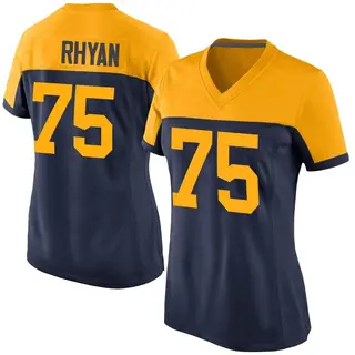Green Bay Packers Women's Sean Rhyan Game Alternate Jersey - Navy