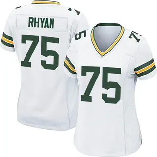 Green Bay Packers Women's Sean Rhyan Game Jersey - White