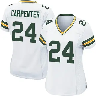 Green Bay Packers Women's Tariq Carpenter Game Jersey - White