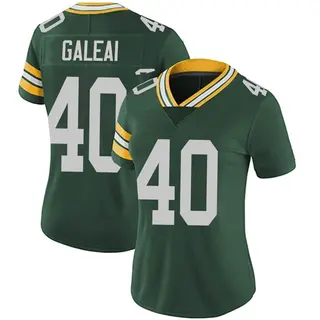 Green Bay Packers Women's Tipa Galeai Limited Team Color Vapor Untouchable Jersey - Green