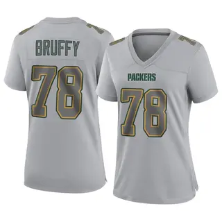 Green Bay Packers Women's Travis Bruffy Game Atmosphere Fashion Jersey - Gray