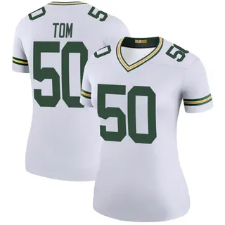 Green Bay Packers Women's Zach Tom Legend Color Rush Jersey - White