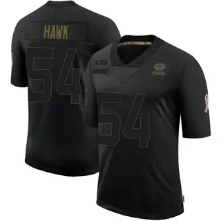 Green Bay Packers Youth A.J. Hawk Limited 2020 Salute To Service Jersey - Black
