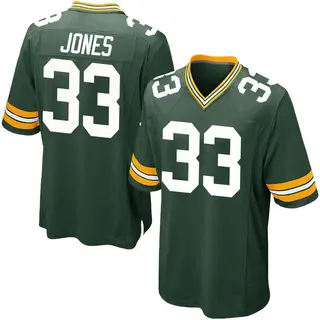 Green Bay Packers Youth Aaron Jones Game Team Color Jersey - Green