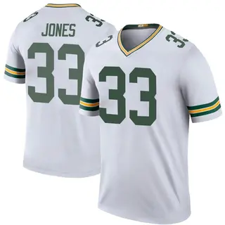 Green Bay Packers Youth Aaron Jones Legend Color Rush Jersey - White