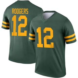 Green Bay Packers Youth Aaron Rodgers Legend Alternate Jersey - Green