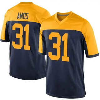 Green Bay Packers Youth Adrian Amos Game Alternate Jersey - Navy