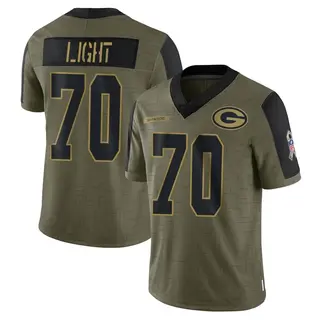 Green Bay Packers Youth Alex Light Limited 2021 Salute To Service Jersey - Olive