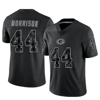 Green Bay Packers Youth Antonio Morrison Limited Reflective Jersey - Black