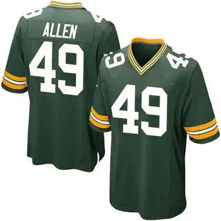 Green Bay Packers Youth Austin Allen Game Team Color Jersey - Green
