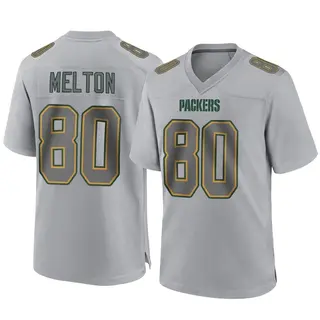Green Bay Packers Youth Bo Melton Game Atmosphere Fashion Jersey - Gray