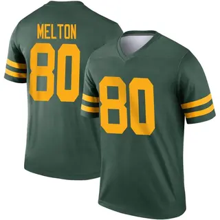 Green Bay Packers Youth Bo Melton Legend Alternate Jersey - Green