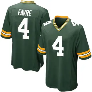 Green Bay Packers Youth Brett Favre Game Team Color Jersey - Green