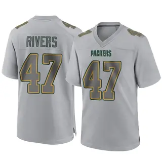 Green Bay Packers Youth Chauncey Rivers Game Atmosphere Fashion Jersey - Gray
