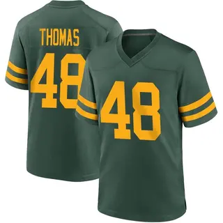 Green Bay Packers Youth DQ Thomas Game Alternate Jersey - Green