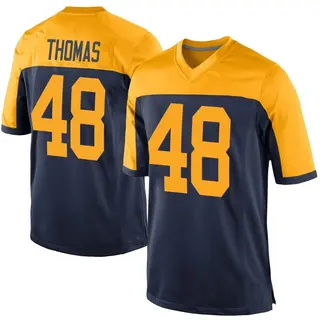 Green Bay Packers Youth DQ Thomas Game Alternate Jersey - Navy