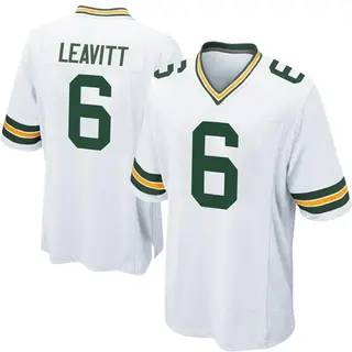 Green Bay Packers Youth Dallin Leavitt Game Jersey - White