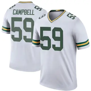 Green Bay Packers Youth De'Vondre Campbell Legend Color Rush Jersey - White