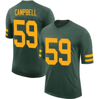 Green Bay Packers Youth De'Vondre Campbell Limited Alternate Vapor Jersey - Green