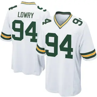 Green Bay Packers Youth Dean Lowry Game Jersey - White