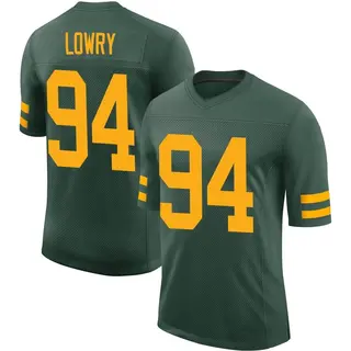 Green Bay Packers Youth Dean Lowry Limited Alternate Vapor Jersey - Green