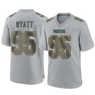 Green Bay Packers Youth Devonte Wyatt Game Atmosphere Fashion Jersey - Gray