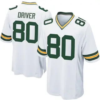Green Bay Packers Youth Donald Driver Game Jersey - White