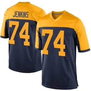 Green Bay Packers Youth Elgton Jenkins Game Alternate Jersey - Navy