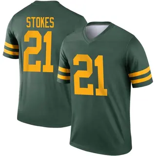 Green Bay Packers Youth Eric Stokes Legend Alternate Jersey - Green