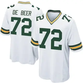 Green Bay Packers Youth Gerhard de Beer Game Jersey - White