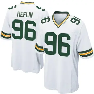 Green Bay Packers Youth Jack Heflin Game Jersey - White