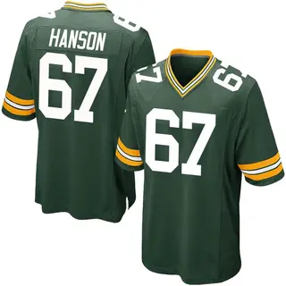 Green Bay Packers Youth Jake Hanson Game Team Color Jersey - Green
