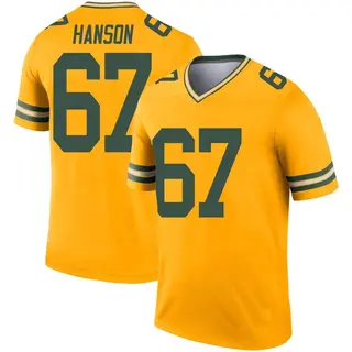 Green Bay Packers Youth Jake Hanson Legend Inverted Jersey - Gold