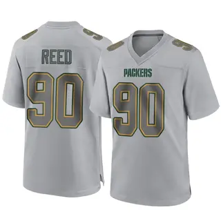 Green Bay Packers Youth Jarran Reed Game Atmosphere Fashion Jersey - Gray