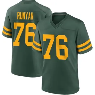 Green Bay Packers Youth Jon Runyan Game Alternate Jersey - Green