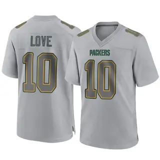 Green Bay Packers Youth Jordan Love Game Atmosphere Fashion Jersey - Gray