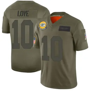 Green Bay Packers Youth Jordan Love Limited 2019 Salute to Service Jersey - Camo