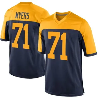 Green Bay Packers Youth Josh Myers Game Alternate Jersey - Navy