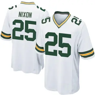 Green Bay Packers Youth Keisean Nixon Game Jersey - White