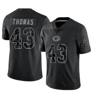 Green Bay Packers Youth Kiondre Thomas Limited Reflective Jersey - Black