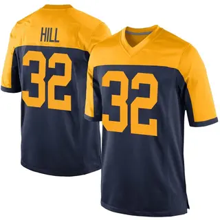 Green Bay Packers Youth Kylin Hill Game Alternate Jersey - Navy