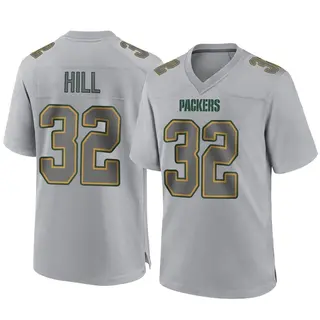 Green Bay Packers Youth Kylin Hill Game Atmosphere Fashion Jersey - Gray