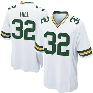 Green Bay Packers Youth Kylin Hill Game Jersey - White