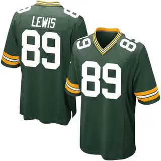 Green Bay Packers Youth Marcedes Lewis Game Team Color Jersey - Green