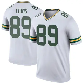 Green Bay Packers Youth Marcedes Lewis Legend Color Rush Jersey - White