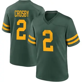 Green Bay Packers Youth Mason Crosby Game Alternate Jersey - Green