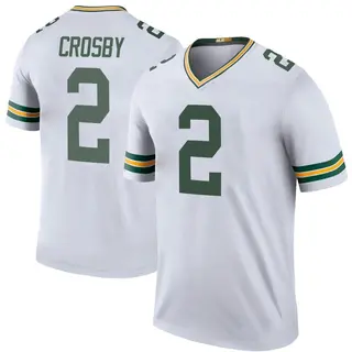 Green Bay Packers Youth Mason Crosby Legend Color Rush Jersey - White