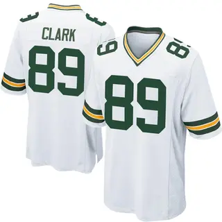 Green Bay Packers Youth Michael Clark Game Jersey - White