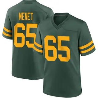Green Bay Packers Youth Michal Menet Game Alternate Jersey - Green